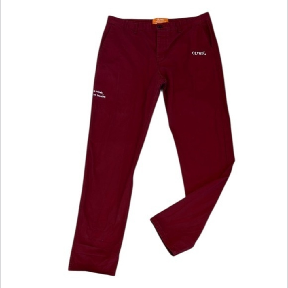 CLTN17 Paranoids in Rehab mens red chino pants size 38